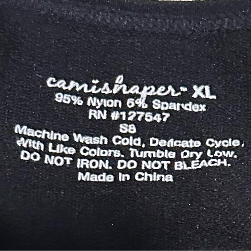 Camishaper Women’s Size XL Black Shaping Tank EUC - Picture 2 of 3